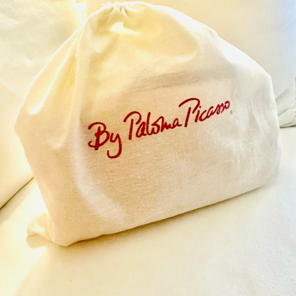 Paloma Picasso Cream Dust Bag with Red Logo